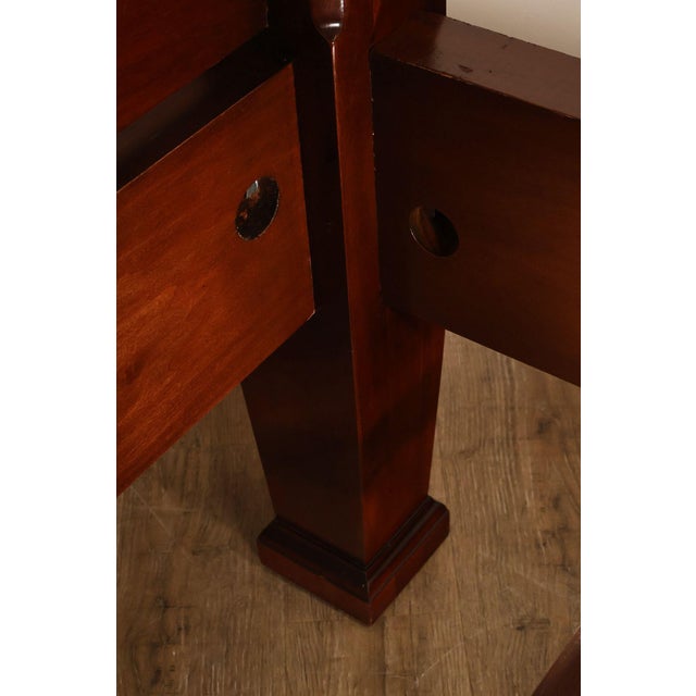 Councill King Size Mahogany Poster Bed Frame For Sale - Image 12 of 18