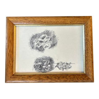 1950’s Original Abstract Expressionist Pen and Ink Drawing For Sale