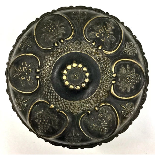 An excellent piece of Chinese Art. This bowl has been hand made so the lid stays on after a slight turn. No threading on...