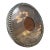 Vintage Italian Silver-Plated Oval Picture Frame With Braided Border For Sale