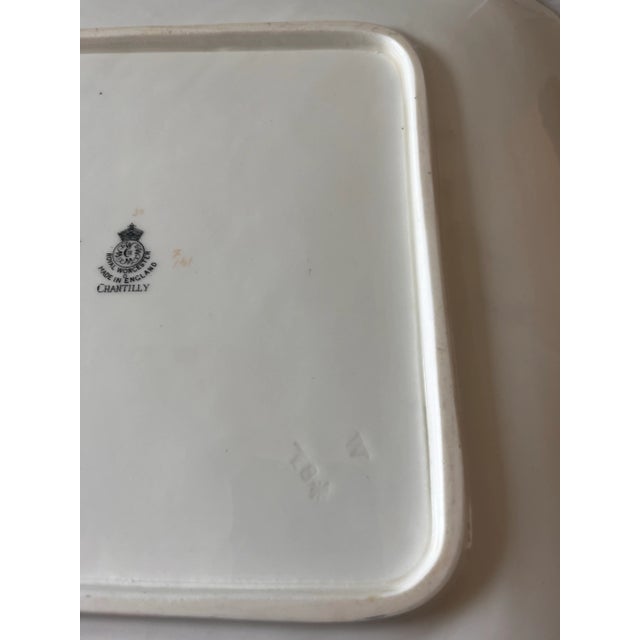 Royal Worcester 'Chantilly' Pattern Serving Platter For Sale - Image 9 of 11