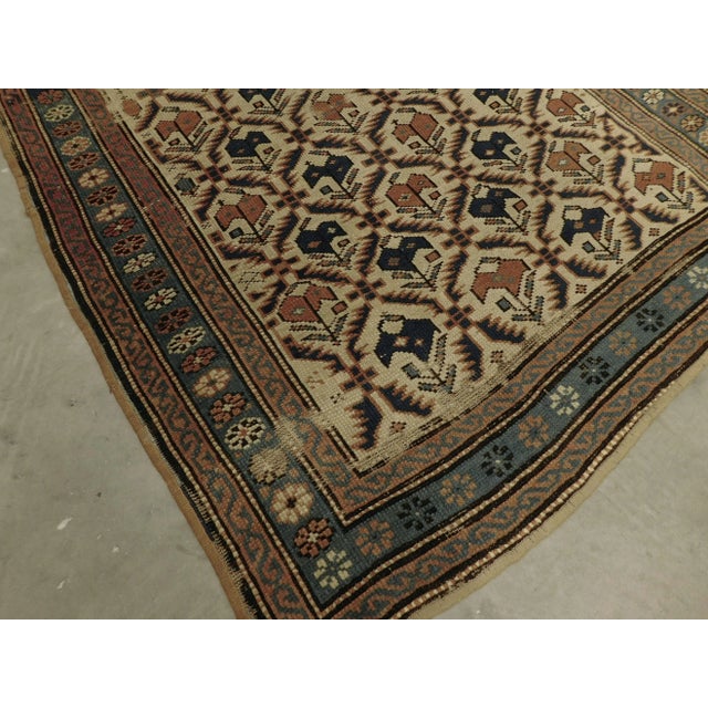 Traditional Early 20th Century Distressed Caucasian Shirvan Prayer Rug 3'x 5' For Sale - Image 3 of 13