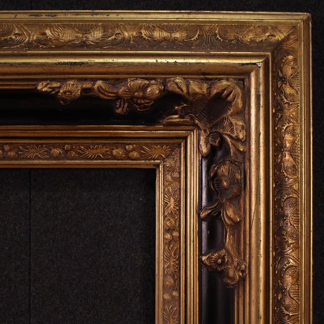 Large Vintage Lacquered and Gilded Frame, 1990 For Sale - Image 14 of 16