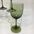 1970s Bottle Green Hand Blown Cordial Glasses - Set of 6 For Sale - Image 5 of 6