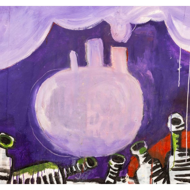 Domenick Capobianco Green Bottles Oil on Canvas For Sale - Image 4 of 7