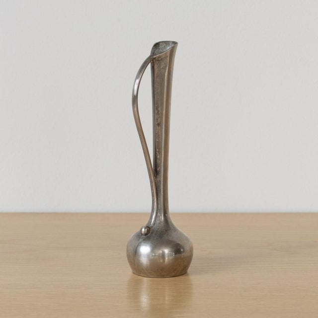 1930s French Silver Bud Vase For Sale - Image 4 of 10