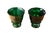 Art Deco 2 Currey and Company Columbia Collection Emerald Green Faceted Glass Vases Pair For Sale - Image 3 of 8
