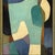 Mid-Century Modern Contemporary Bold Color-Block Painting in Vintage Frame For Sale - Image 3 of 6
