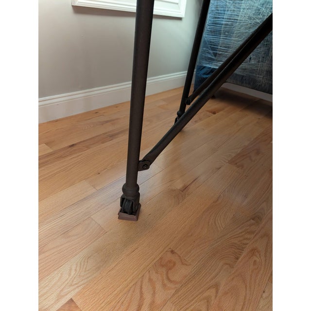 Anchor a dining room or breakfast nook with this Restoration Hardware Flatiron round dining table — a striking blend of...
