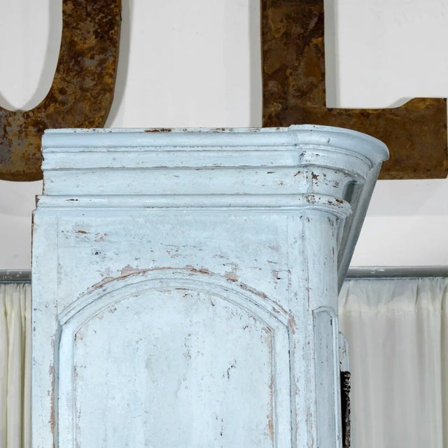 Large 17th Century French Louis XIV Period Painted Buffet Deux Corps For Sale - Image 10 of 12