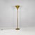 Italian mid-century modern, art deco style entirely brass floor lamp, 1940s. Art Deco floor lamp with a round base, with...