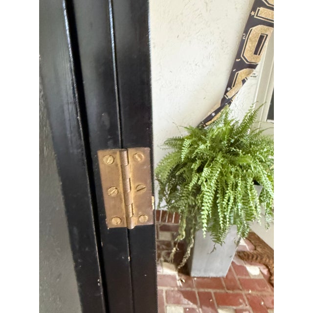 Hollywood Regency Floor Screen Room Divider Attributed to Maitland Smith For Sale - Image 9 of 10