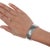6.25" Vintage Native American hand stamped silver cuff bracelet For Sale - Image 11 of 11