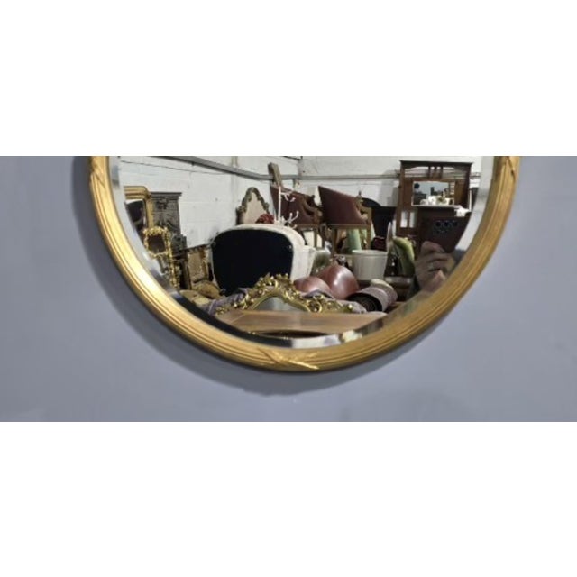 Edwardian Round Gilt Mirror, 1900 For Sale - Image 3 of 6