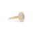 Metal 14k Yellow Gold 1.18 Ct Oval Paraiba Tourmaline & Diamond Double Halo Ring Size 6.5 For Sale - Image 7 of 18