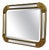 French Art Deco Style Gilt Cushion Mirror, 1970 For Sale