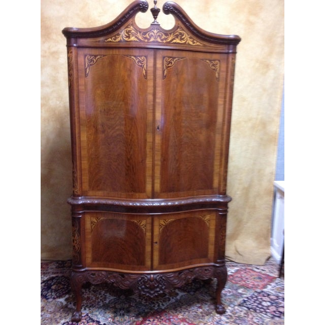 1910s Edwardian Highboy Marquetry Chippendale China Chairish