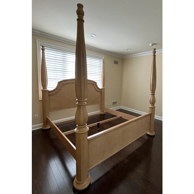 Transitional Bernhardt Rendition King Four Poster Bed For Sale - Image 3 of 15