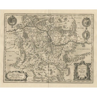Map of the Wine Region of Metz, 1657 For Sale