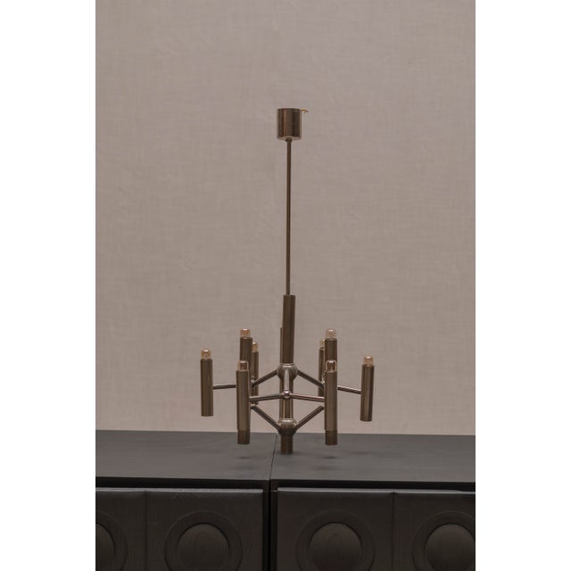 Space Age Chandelier by Gaetano Sciolari, 1970s For Sale - Image 3 of 8