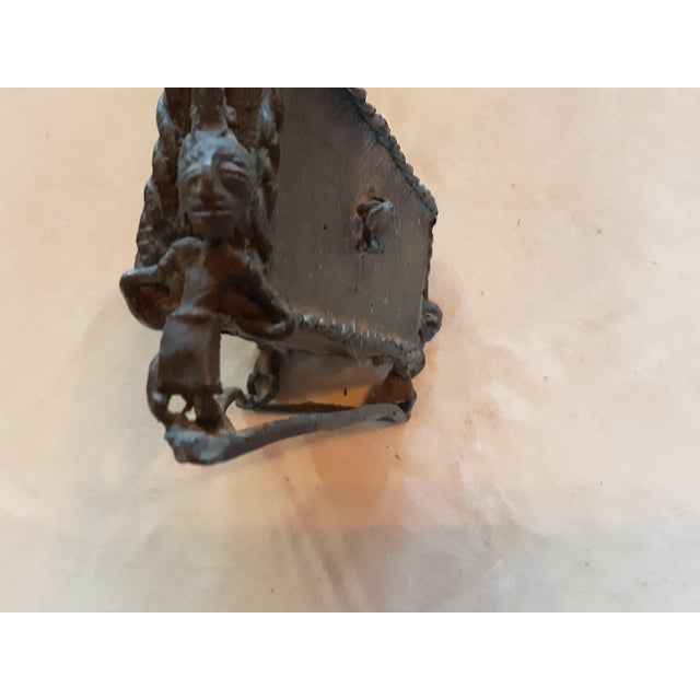 Antique 19th Century African Ashanti Artifact; Burial Gold Vessel Kuduo For Sale - Image 13 of 17