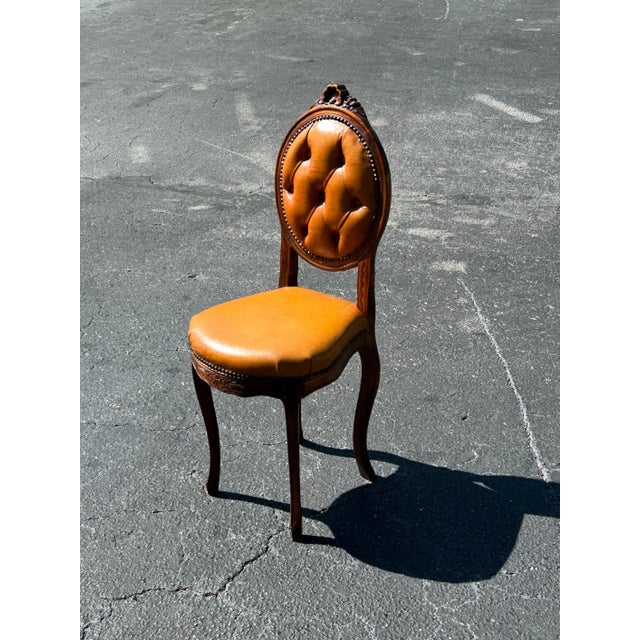 I could only find 1 of these chairs with different upholstery that sold. It said that it was Italian but there is no...