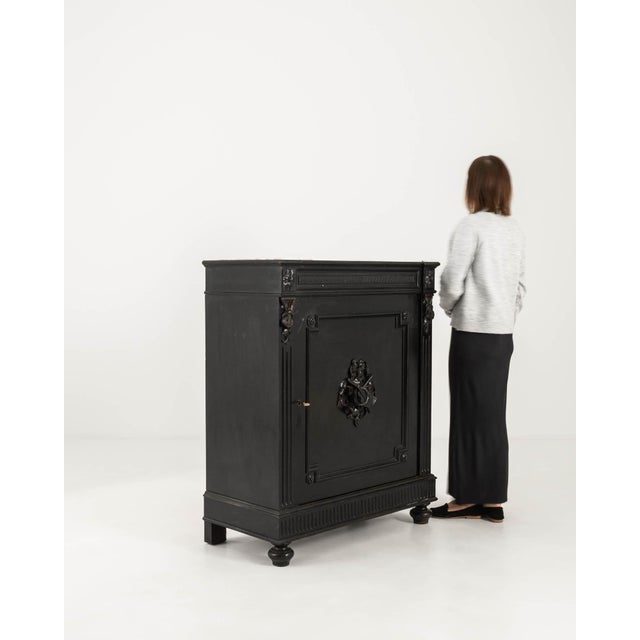 Wood 19th Century French Wooden Buffet With Marble Top For Sale - Image 7 of 10