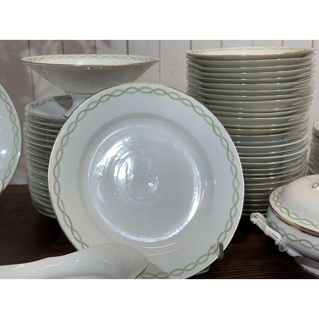 Limoges Porcelain Dinner Service by J.B. Tricard et Cie, Set of 95 For Sale - Image 18 of 18