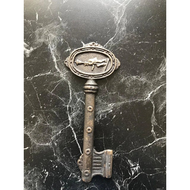 Antique Brass Door Key For Sale - Image 9 of 10
