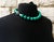 Bright Green Arizona Chrysocolla Beaded Necklace With Sterling Silver Chrysocolla Clasp, 18" For Sale - Image 8 of 10