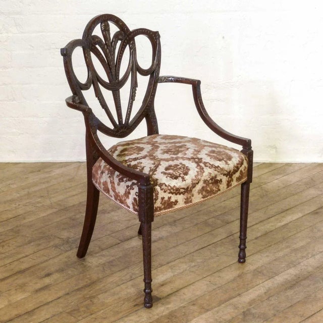 Set of Edwardian Mahogany Armchairs For Sale - Image 16 of 16