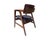 Vintage Mid Century Modern Gunlocke Dining Chairs 9 Available Walnut Floating Back Office For Sale - Image 11 of 12