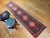 Vintage Persian Bidjar Runner, Hand-Knotted Wool, Geometric Pattern, Navy & Red, 3x10 For Sale In Chicago - Image 6 of 15