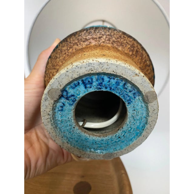 Rörstrand Studio 1970s Stoneware Table Lamp by Inger Persson for Rörstrand For Sale - Image 4 of 5