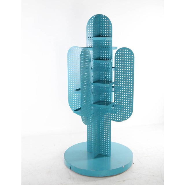 Modern Cactus Shelf in Perforated Metal, 1980s For Sale - Image 3 of 18