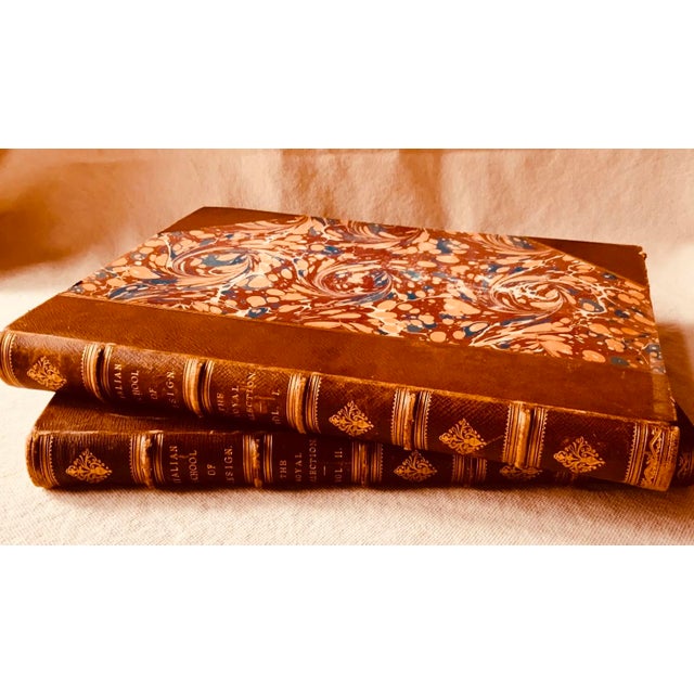 Antique Folio Books — Italian School of Design, London 1835, 304 Master Engravings After Michelangelo, Complete 2-Volume Set For Sale - Image 10 of 18