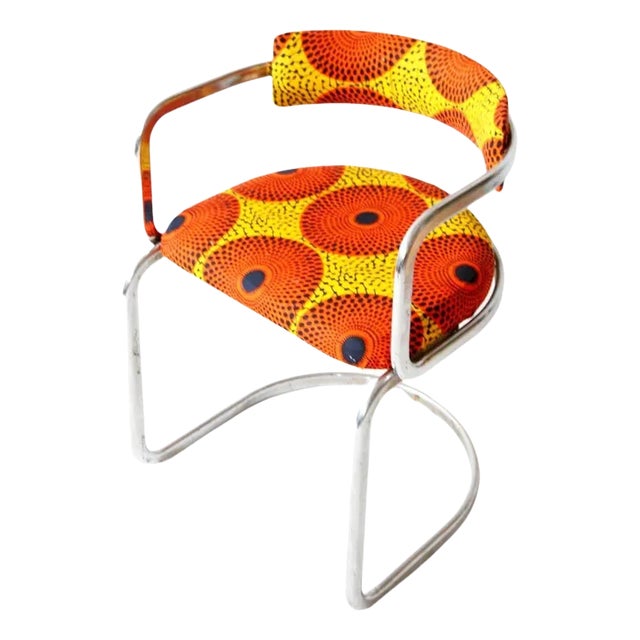 Tubular Steel Lounge Chair, 1970s For Sale