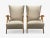 Beige Italian Modern, Beige Boucle, Wood, Sculptural Lounge Chairs, Italy, 1960s For Sale - Image 8 of 12