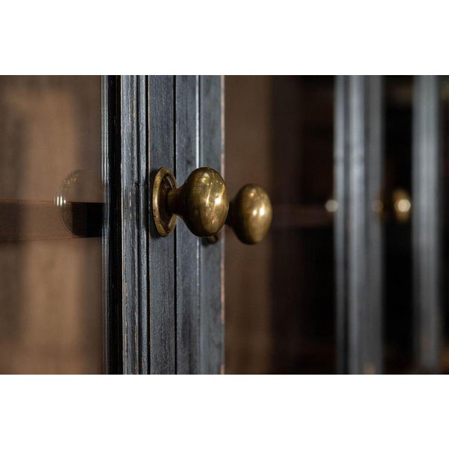 Large 19th Century Ebonised English Glazed Pine Dresser, 1870s For Sale - Image 10 of 18