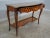 French Theodore Alexander French Marquetry Inlaid Marble Top Console Table For Sale - Image 3 of 12