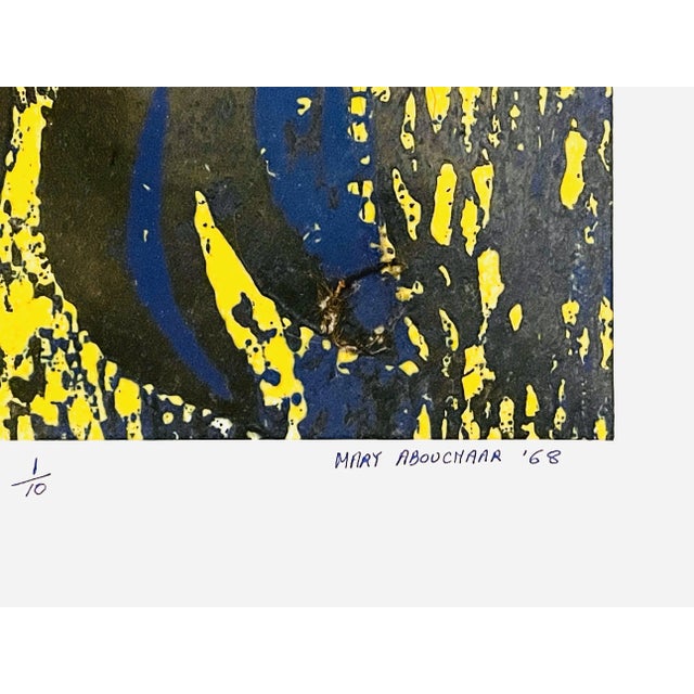 Vintage Original Numbered Woodprint Portrait of Girl With Long Hair on Japanese Rice, #1 of 10 For Sale In Los Angeles - Image 6 of 8