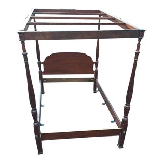 Drexel Heritage Heirloom Mahogany Queen Size Bed Frame For Sale