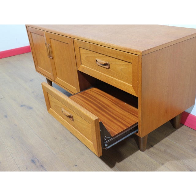 Mid Century Modern Vintage Teak Media Cabinet Credenza by G Plan Danish Style For Sale - Image 10 of 14