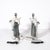 Pair of Mid-Century Modernist Abstract Figural Ceramic Table Lamps For Sale - Image 4 of 9