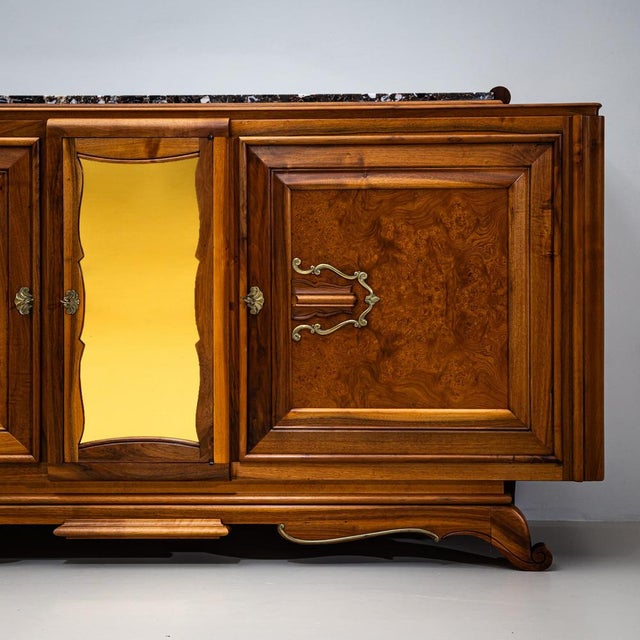 Art Deco Credenza with Marble Top, France, 1930s For Sale - Image 11 of 15