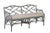 Chippendale Bench - Light Gray For Sale In West Palm - Image 6 of 6