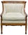 Vintage Traditional American Style Club Chair by Statton Furniture featuring Sturdy Mahogany Construction and Textured...
