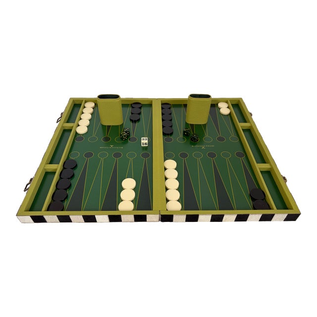 MacKenzie-Childs Cowhide Backgammon Set For Sale