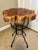 Live Edge Wood Side Table With Iron Base For Sale - Image 4 of 7
