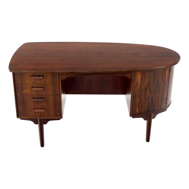 Midcentury Rosewood Desk Plus Bookcases by Kai Kristiansen, 1950s, Made in Denmark For Sale
